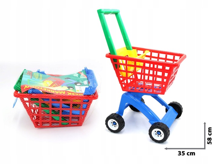 Wózek Marketowy Koszyk Na Zakupy dla Dzieci