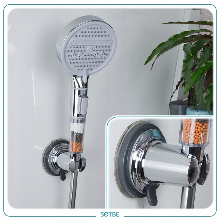 Uchwyt przyssawkowy do słuchawki prysznicowej UNIWERSALNY mocny trwały