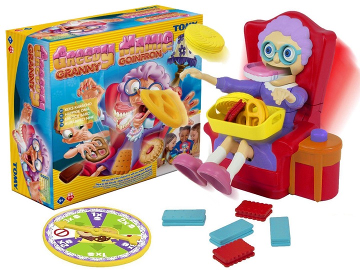 GRA ZRĘCZNOŚCIOWA ŁAKOCIE CHCIWEJ BABCI /TOMY/