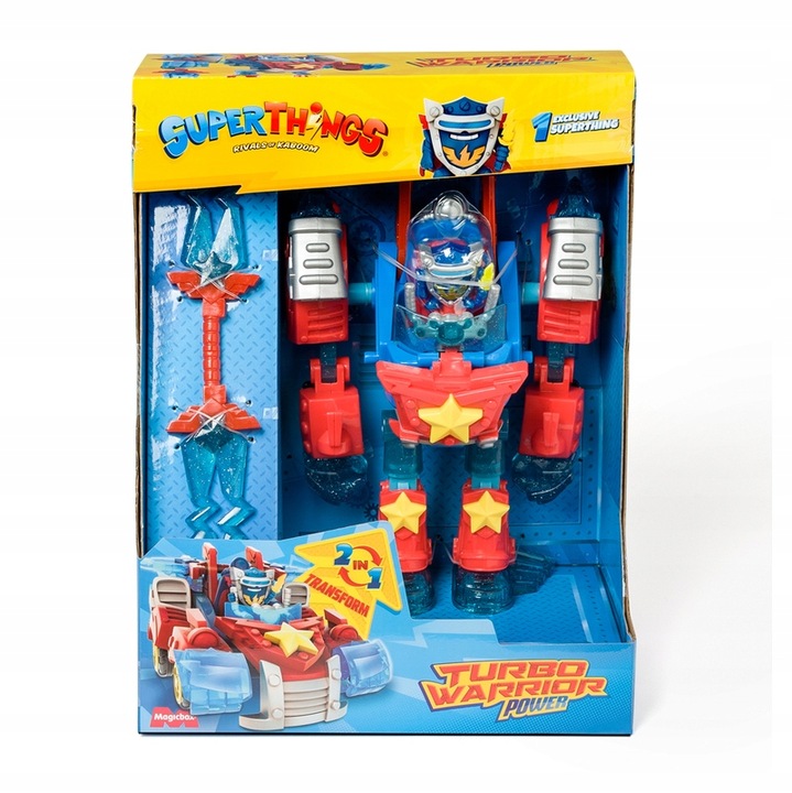 SuperThings Robot Pojazd Turbo Warrior Power Akcesoria Figurka Zings