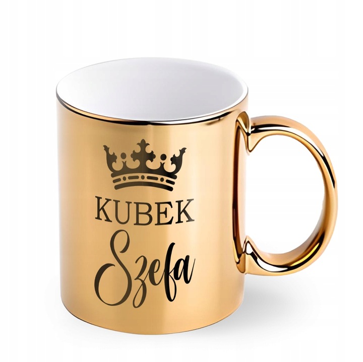 KUBEK ZŁOTY ELEGANCKI STYLOWY KUBEK SZEFA PREZENT
