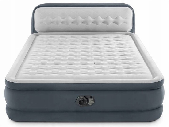 Materac dmuchany dwuosobowy 236x152x46/86 Intex 64448 z pompką wbudowaną