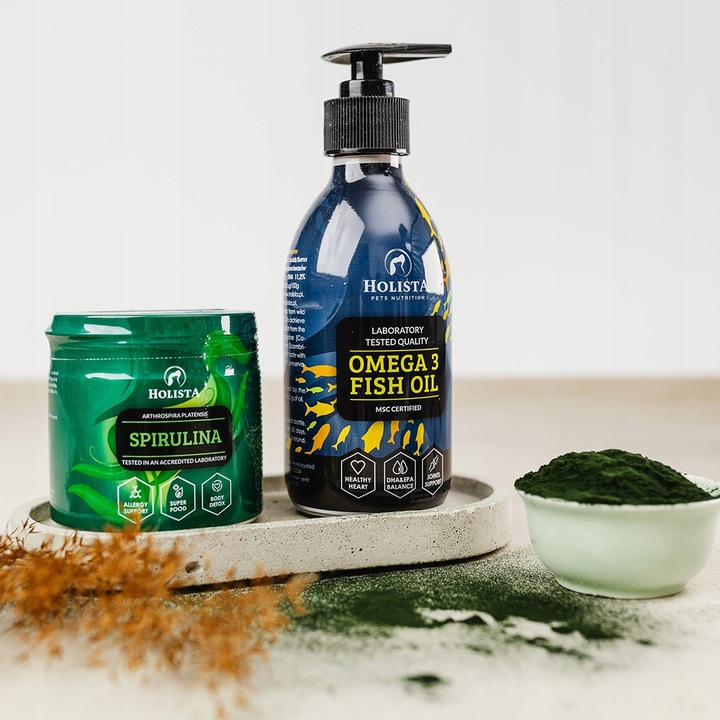 HOLISTA Olej OMEGA 3 Fish Oil dla Psa KOTA KWASY OMEGA EPA DHA BARF 100ml