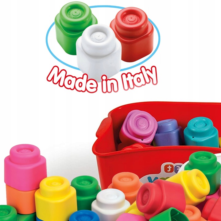 CLEMMY KOSZYK SENSORYCZNY z miękkimi klockami Clementoni