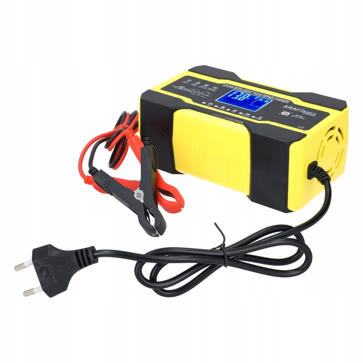 PROSTOWNIK AUTOMATYCZNY AKUMULATOROWY ŁADOWARKA SAMOCHÓD LCD 12V 10A 24V 5A