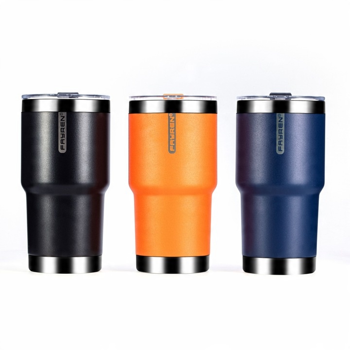 Fayren Kubek Termiczny 580ml Metro Apricot Crush do auta, pracy i na spacer