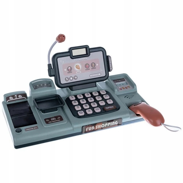 INTERAKTYWNA DUŻA KASA FISKALNA SKLEPOWA TAŚMA WAGA AKCESORIA MIKROFON