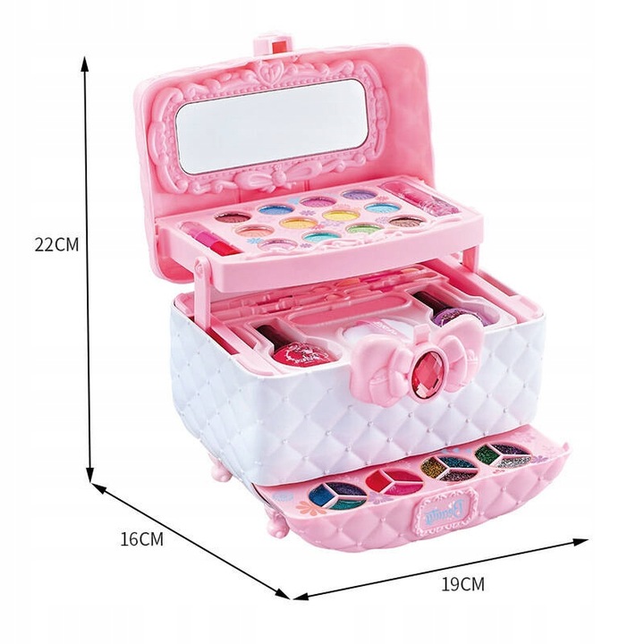 KUFEREK KOSMETYKÓW MAKEUP DLA DZIECI DO MALOWANIA MAKIJAŻU DLA DZIECI XXL