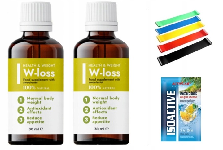 W-LOSS + GRATIS KROPLE NA ODCHUDZANIE KONTROLA WAGI REDUKCJA 30ml