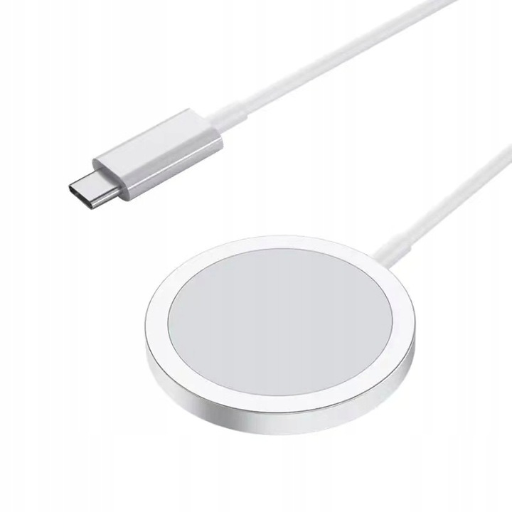ŁADOWARKA MAGSAFE INDUKCYJNA DO IPHONE 11 12 13 14 15 QI TYP C SIECIOWA 15W