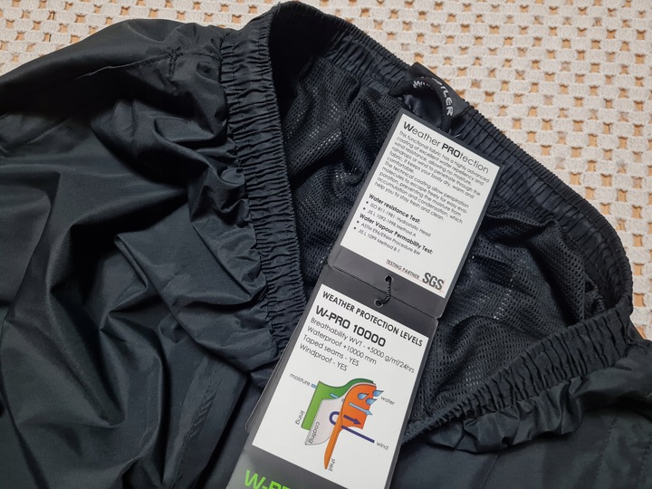 WHISTLER komplet przeciwdeszczowy ortalionowa kurtka/spodnie/podszewka r.40