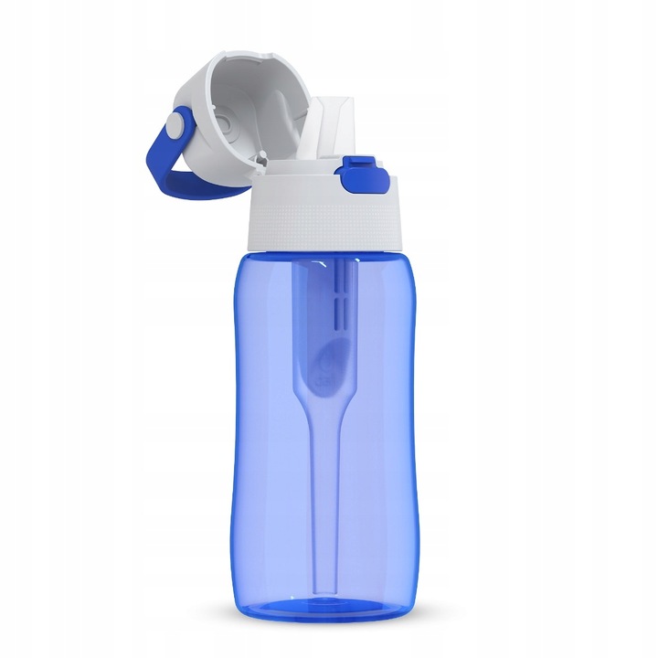 Butelka na Wodę Filtrująca 0,5l Solid Barwiona Niebieska Niebiańska