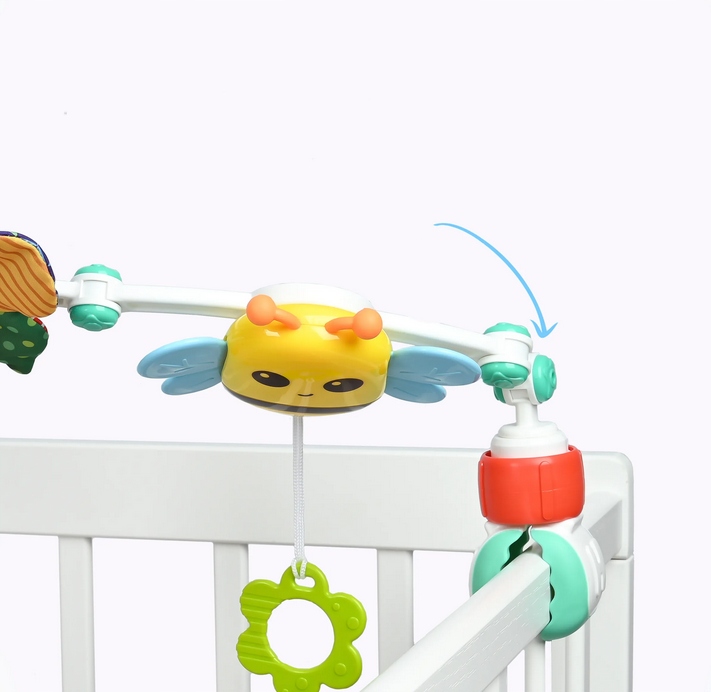 PAŁĄK z zawieszkami DO WÓZKA FOTELIKA ŁÓŻECZKA zabawka sensoryczna gryzak