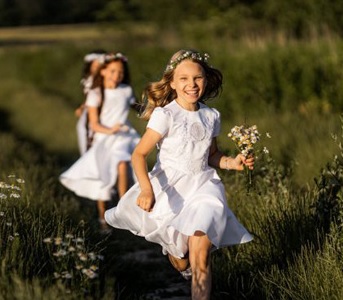 SREBRNY ŁAŃCUSZEK + CUDOWNY MEDALIK PR. 925 PREZENT KOMUNIA CHRZEST GRAWER