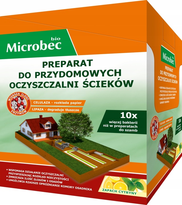Microbec Bio preparat do przydomowych oczyszczlni ścieków 35g x18szt.