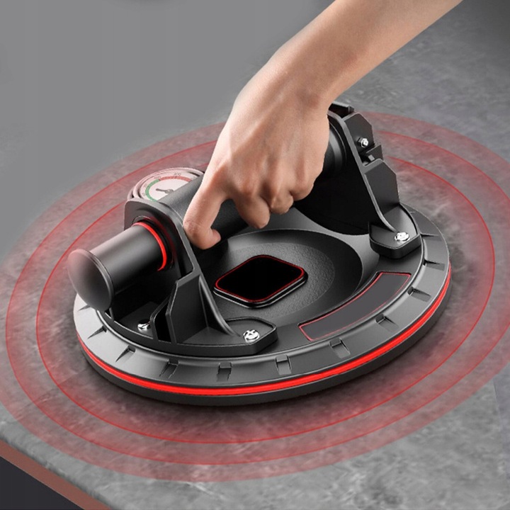 Przyssawka Próżniowa Uchwyt z Pompką i Manometrem do Płytek Glazury Szyb