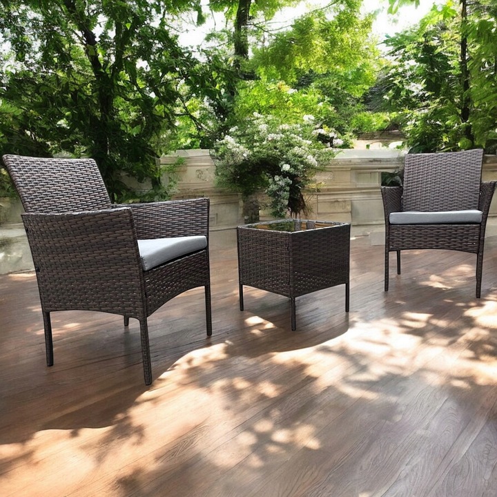 ZESTAW MEBLI OGRODOWYCH NM04 MTG MEBLE OGRODOWE TECHNORATTAN BRAZ