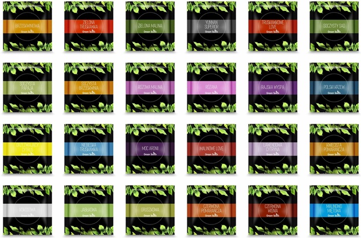 Zestaw herbat 100 saszetek Green Touch liściasta