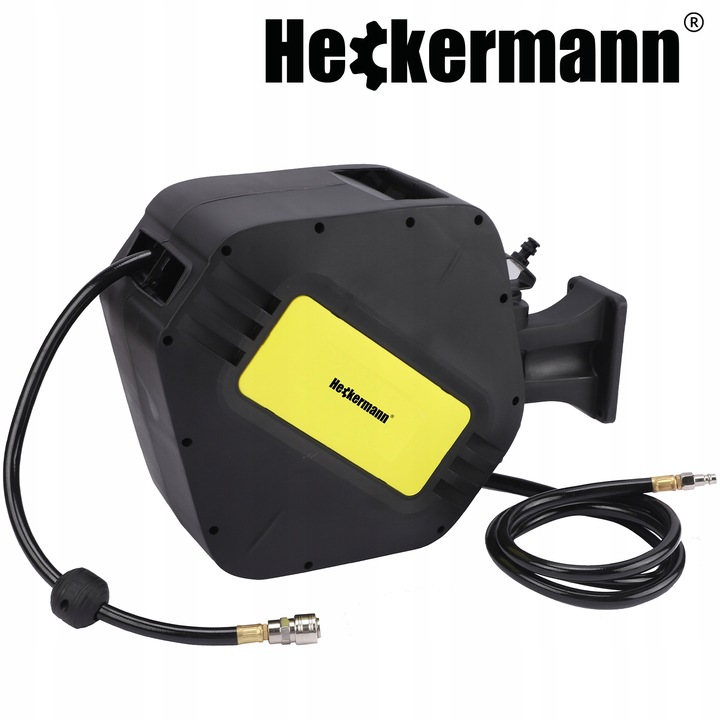 WĄŻ PNEUMATYCZNY ZWIJAK AUTOMATYCZNIE ZWIJANY DO KOMPRESORA BĘBEN 20m + 2m