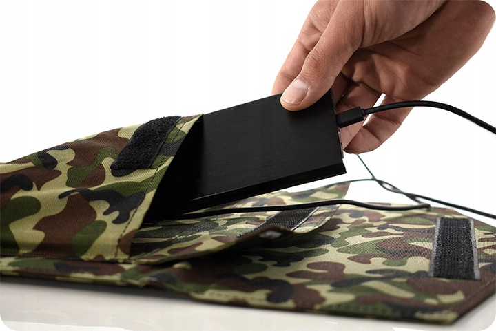 PRZENOŚNY PANEL SŁONECZNY 4 PANELE 2xUSB 20W MATA SOLARNA SKŁADNA W GÓRY