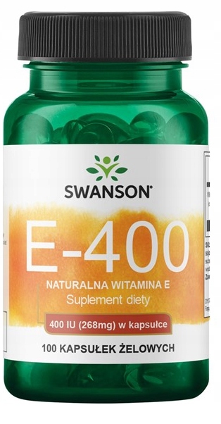 SWANSON Witamina E 400IU NATURALNA 100 kaps.
