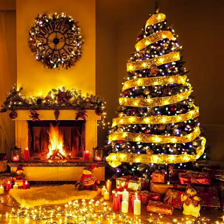 Lampki CHOINKOWE 500 LED ZIMNY BIAŁY zewnetrzne/wewnetrzne z programatorem