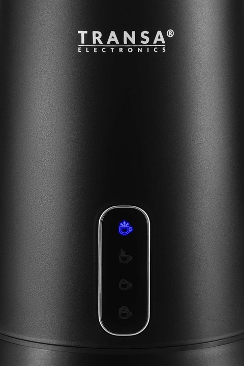 Spieniacz do mleka Podgrzewacz CZARNY 4 TRYBY 2 MIESZADŁA TRANSA 500W