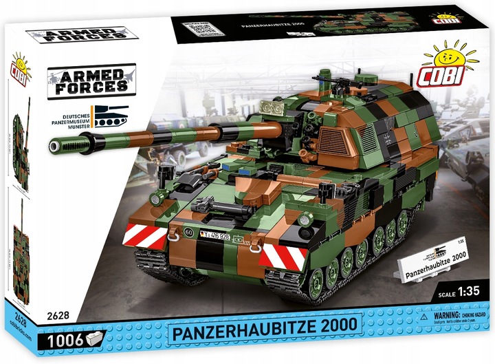 KLOCKI COBI 2628 Czołg PANZERHAUBITZE 2000 Niemiecka Samobieżna haubica