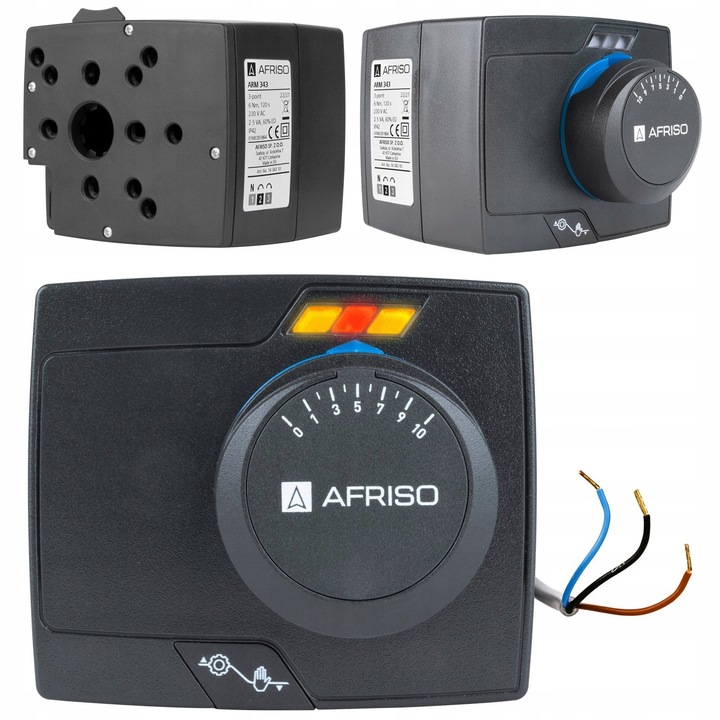 SIŁOWNIK NAPĘD ELEKTRYCZNY DO ZAWORU ZAWORÓW MIESZAJĄCYCH ARM 343 AFRISO