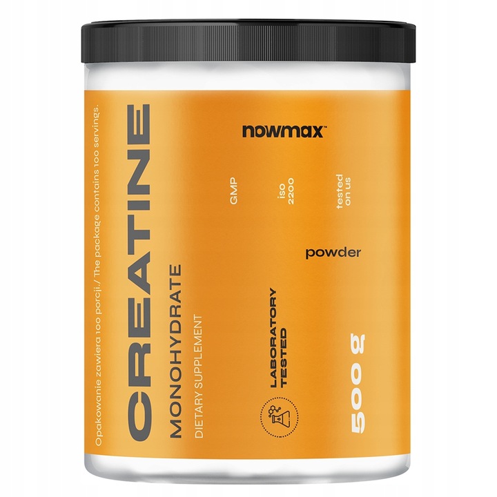 nowmax CREATINE MONOHYDRATE 500 g KREATYNA SIŁA