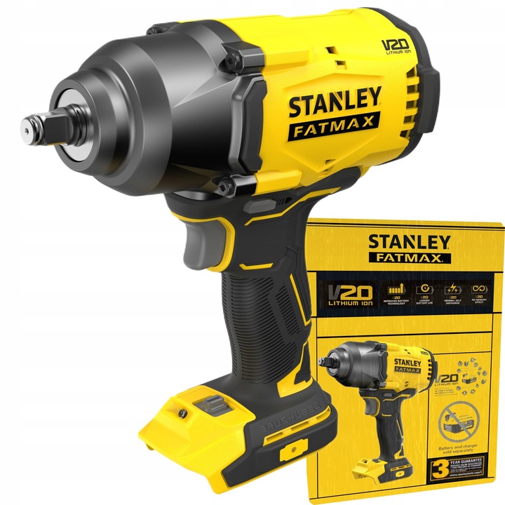 STANLEY BEZSZCZOTKOWY KLUCZ UDAROWY 1/2” 949Nm 18V FATMAX V20 SFMCF940B AKU