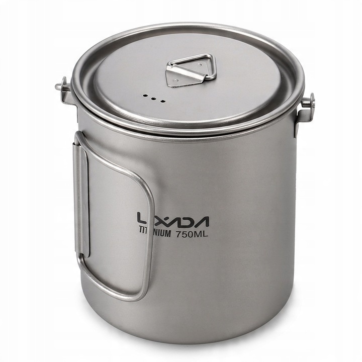 Lixada Lekki Tytan 3 Sztuk Zestaw Tytanu 750 ml