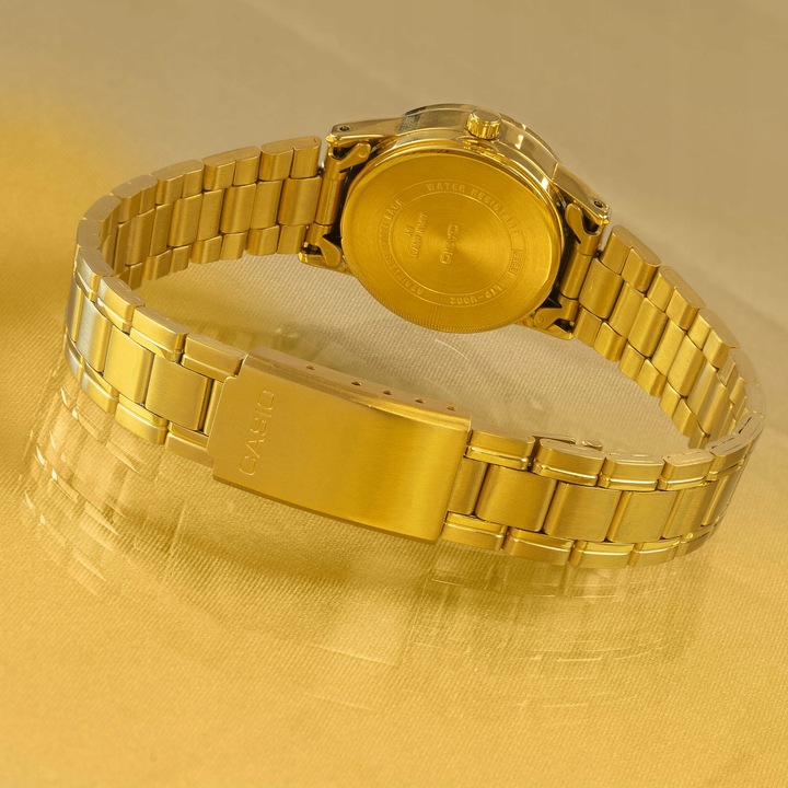 ZEGAREK CASIO ZŁOTY, POZŁACANY 24 KARATOWYM PRAWDZIWYM ZŁOTEM + GRAWER