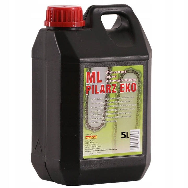 OLEJ DO SMAROWANIA PROWADNIC ŁAŃCUCHÓW PIŁY 5L + OLEJ DO MIESZANKI PALIW 1L