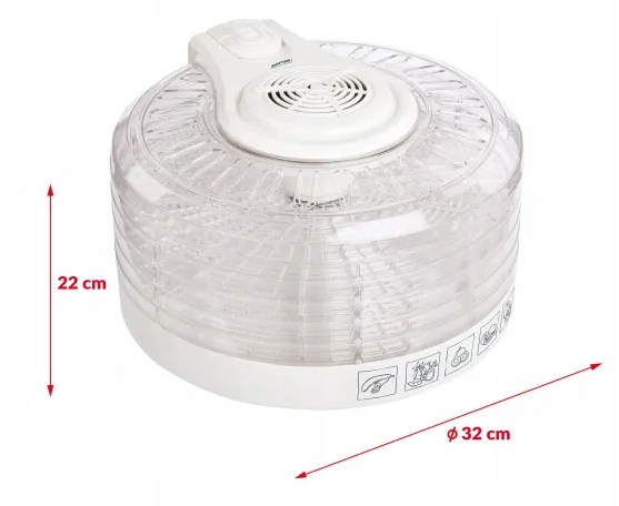 SUSZARKA SPOŻYWCZA DO GRZYBÓW MPM MSG-02 5 SIT BPA Free