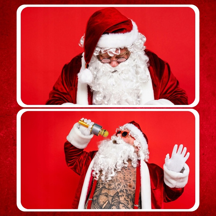 PERUKA I BRODA ZESTAWU ŚWIĘTEGO MIKOŁAJA STRÓJ ŚWIĘTY MIKOŁAJ BOŻ