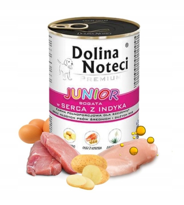DOLINA NOTECI Premium Mokra karma JUNIOR MIX 4 smaków 12x400g