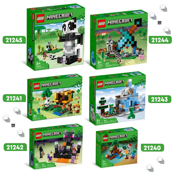 LEGO Minecraft 21245 Rezerwat pandy