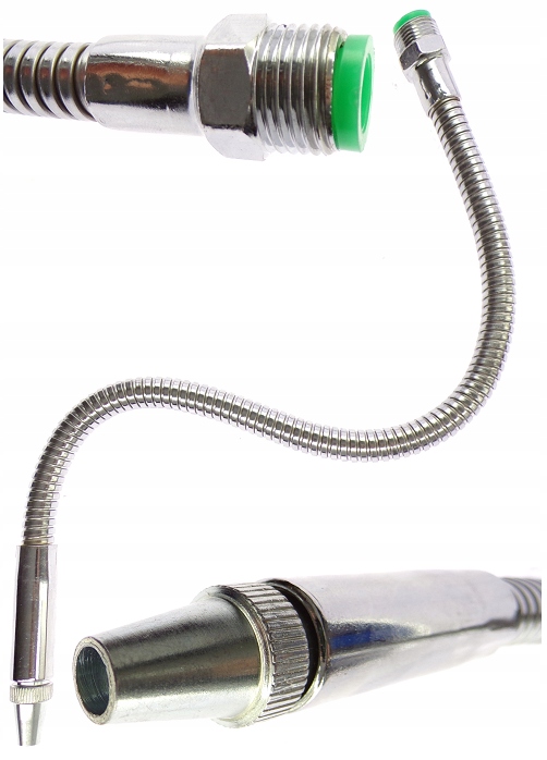 WĘŻYK PRZEWÓD DO CHŁODZIWA METALOWY WYLEWKA Z ZAWORKIEM 50cm GWINT 1/2