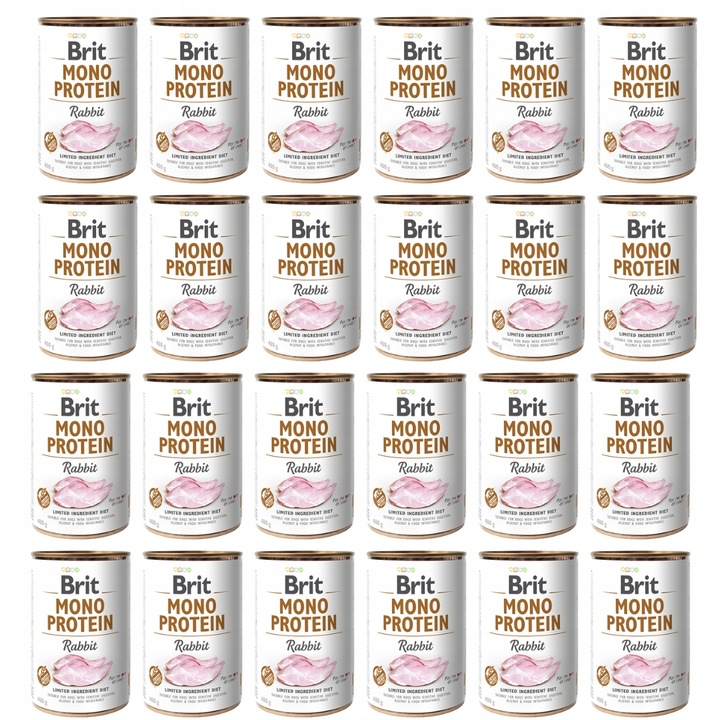 Brit Mono Protein Rabbit mokra karma 24x400g