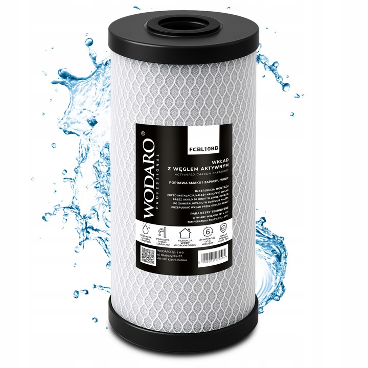 Zestaw Wkładów Filtrów Wody na Cały Dom 3-stopniowy Zmiękczacz BIG BLUE 10"