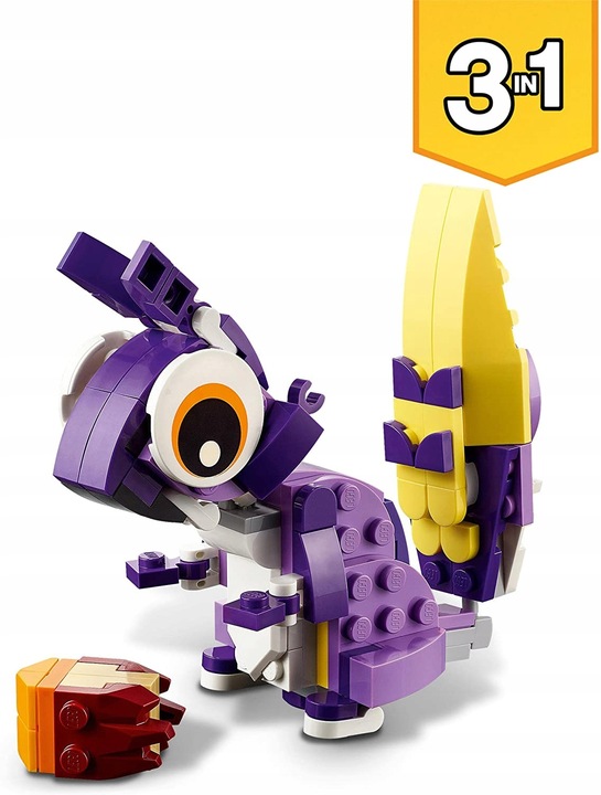 LEGO 31125 ZWIERZĘTA 3w1 SOWA WIEWIÓRKA KRÓLIK JEŻ