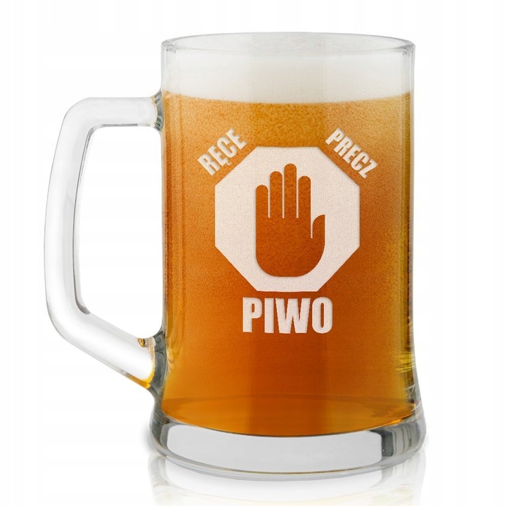Kufel do Piwa z Grawerem Prezent na Urodziny dla Faceta Taty Dziadka 500 ml