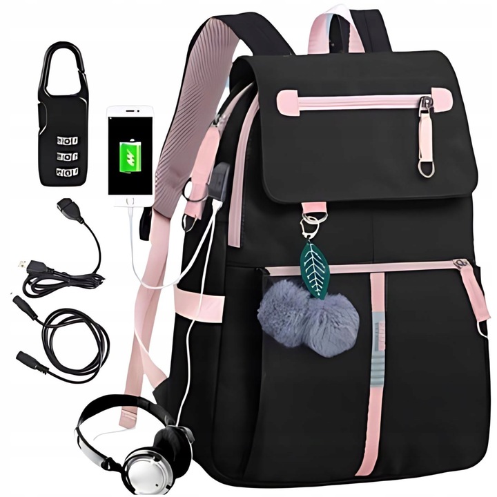 PLECAK SZKOLNY DLA NASTOLATKI KOLORY DUŻY A4 MODNY TORNISTER MŁODZIEŻOWY