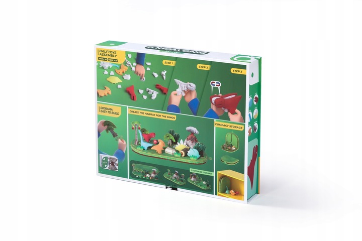 Świat Dinozaurów HalfToys 5 magnetyrznych dino