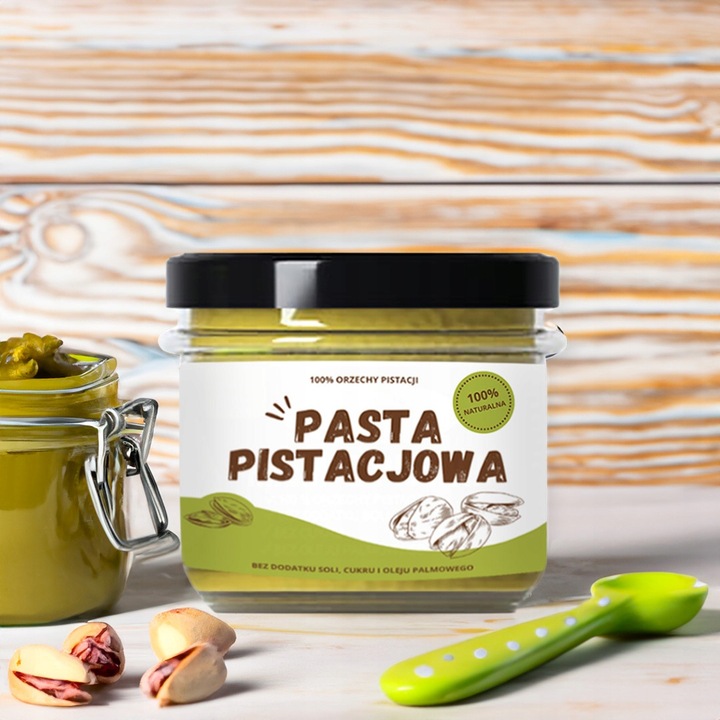 PASTA PISTACJOWA Krem z pistacji Vitafarm 100% naturalna 200g