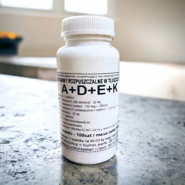 Podkowa Witaminy ADEK 100 tabletek | Zdrowe i Mocne Kości oraz Stawy