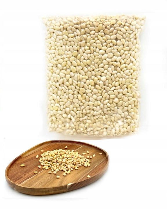 ORZESZKI PINI 500g ORZECHY PINIOWE JASNE NATURALNE 500 g Dalina