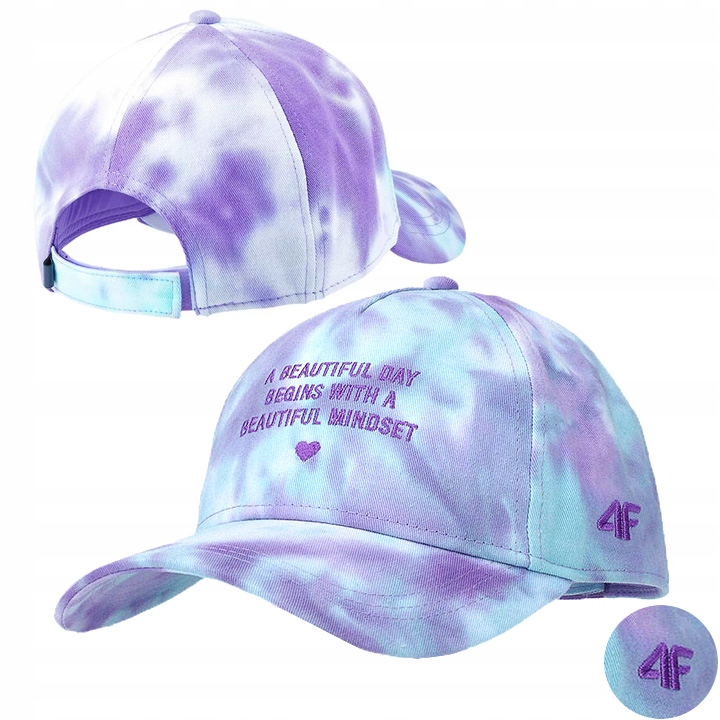 CZAPKA Z DASZKIEM 4F DZIECIĘCA DZIEWCZĘCA BEJSBOLÓWKA BAWEŁNA UNIWERSALNA