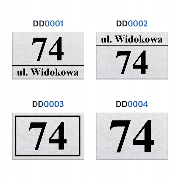 DUŻA NIERDZEWNA TABLICZKA ADRESOWA Z NUMEREM DOMU | numery na dom | 40x30cm